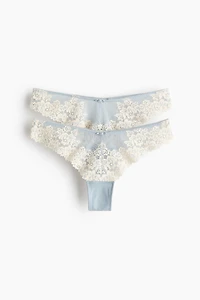 2-Pack Lace Brazilian Briefs