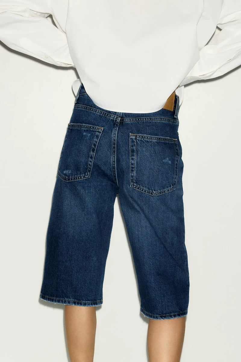 Denim Bermuda Shorts