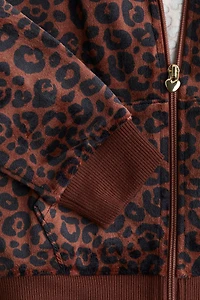 Velour Hooded Jacket