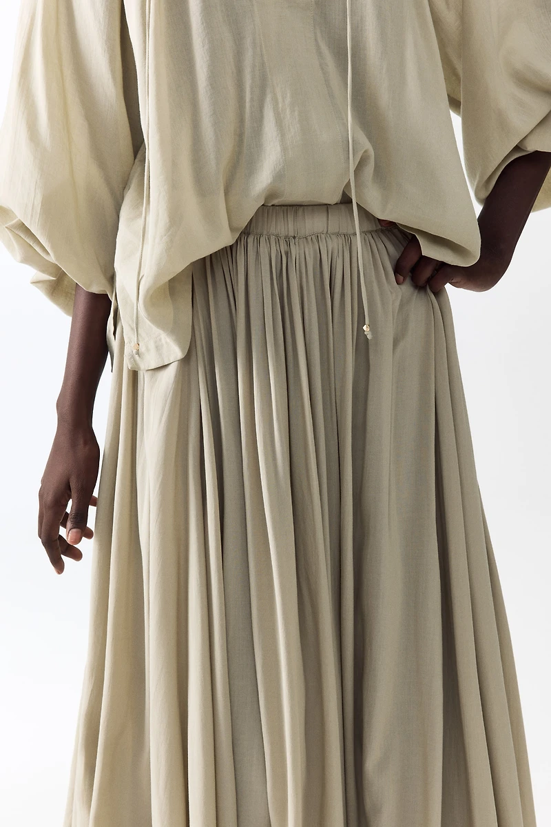 Gathered Modal Skirt