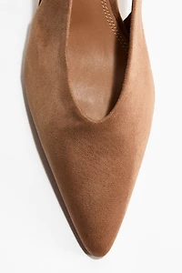 Kitten-Heeled Slingbacks