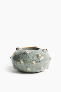Stoneware Candlestick