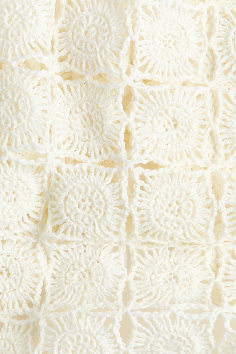 Crochet-Look Sleeveless Top
