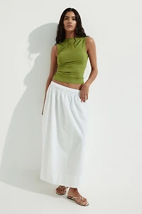 Draped Sleeveless Top