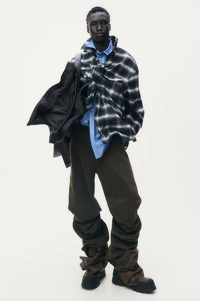 Surchemise entoilée en flanelle