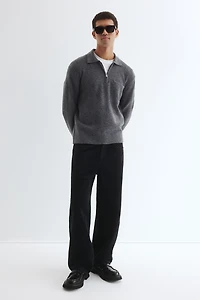 Regular-Fit Half-Zip Sweater