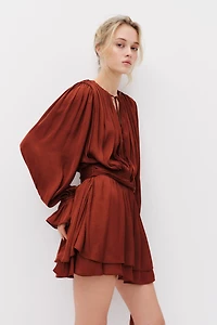 Robe drapée avec détail noué