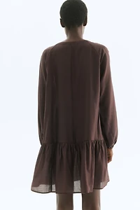 Button-Front Tunic Dress