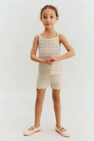 2-Piece Pointelle-Knit Cotton Set