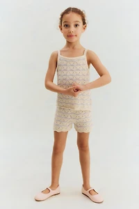2-Piece Pointelle-Knit Cotton Set