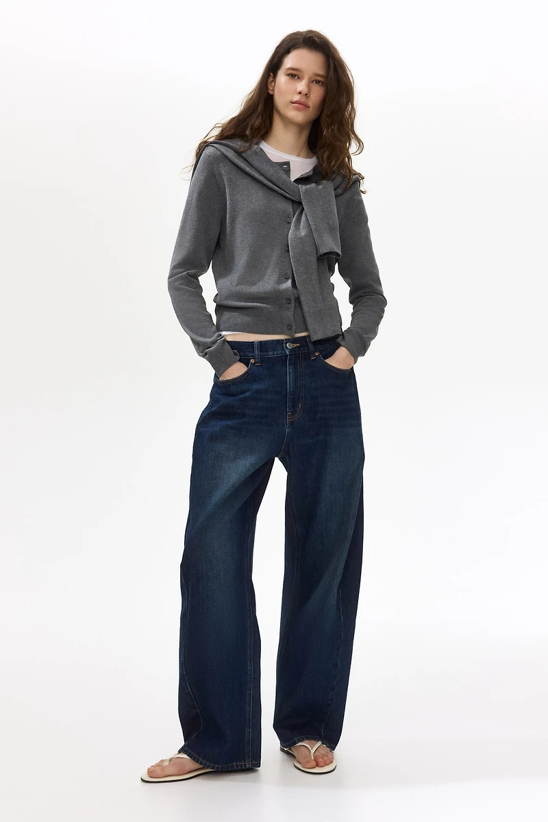 Fine-Knit Cardigan