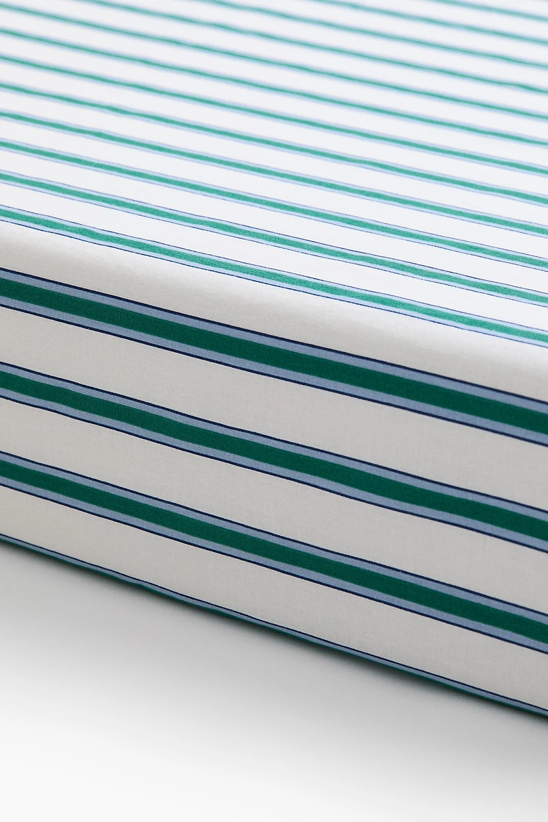 Patterned Cotton Fitted Sheet