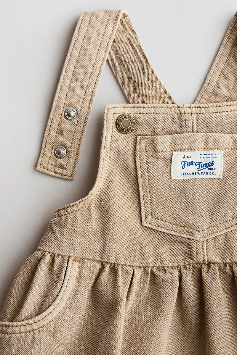 2-Piece Overall Dress and Top Set