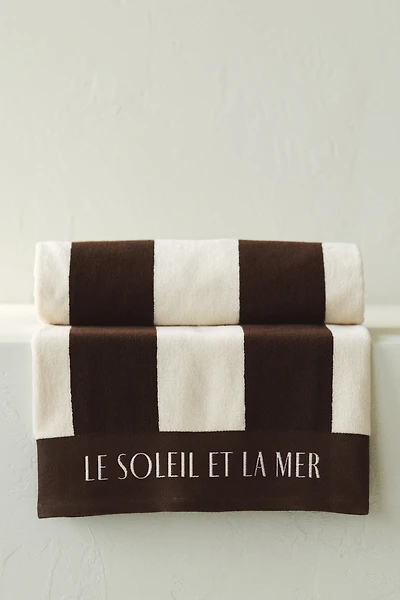 Striped Cotton Beach Towel