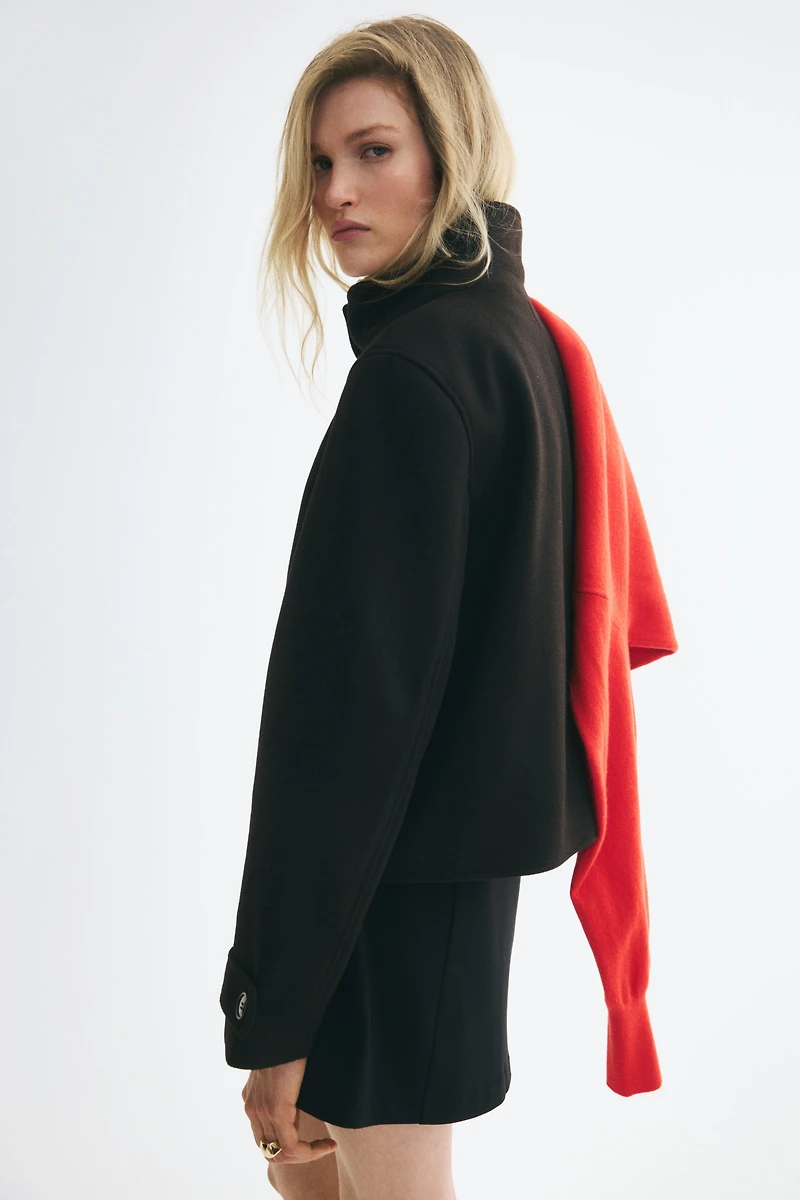 Short Funnel-Collar Jacket
