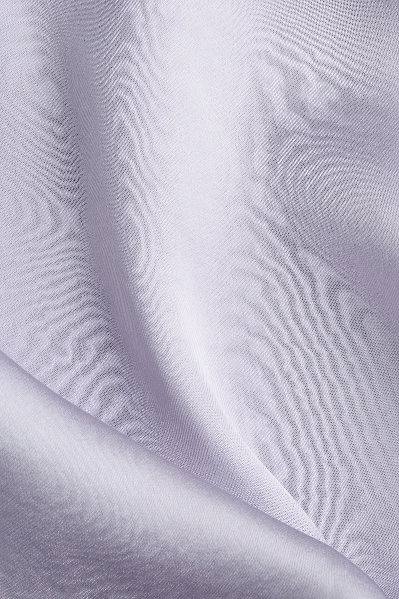 Scarf-Detail Satin Dress