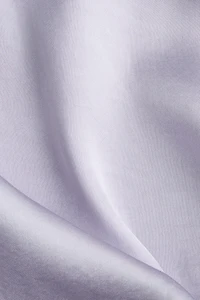 Scarf-Detail Satin Dress