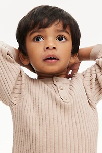 2-piece Rib-Knit Cotton Set