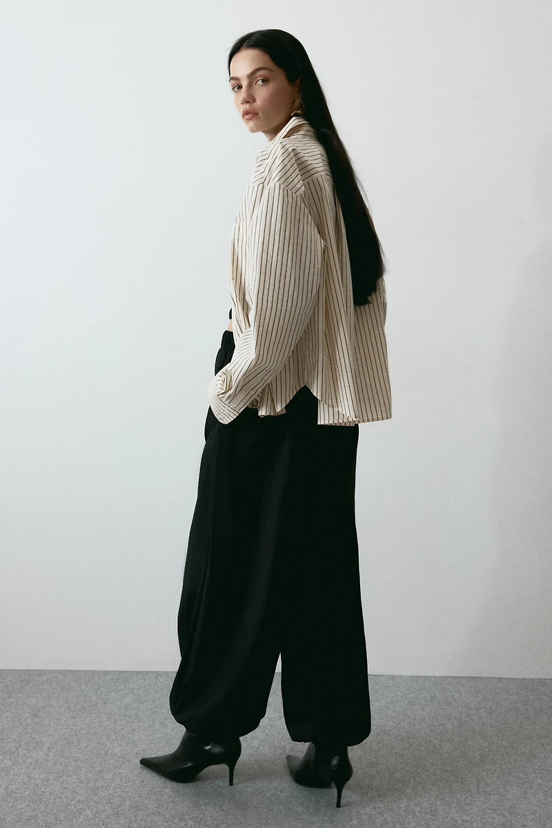 Chemise ample en popeline