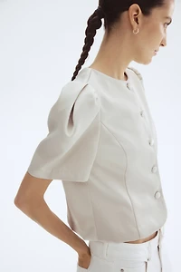 Blouse à manches bouffantes