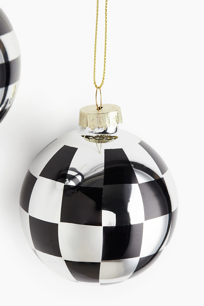 2-Pack Patterned Ornaments