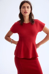 Haut évasé en tricot fin