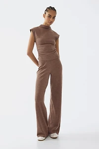 Mock Turtleneck Jersey Top