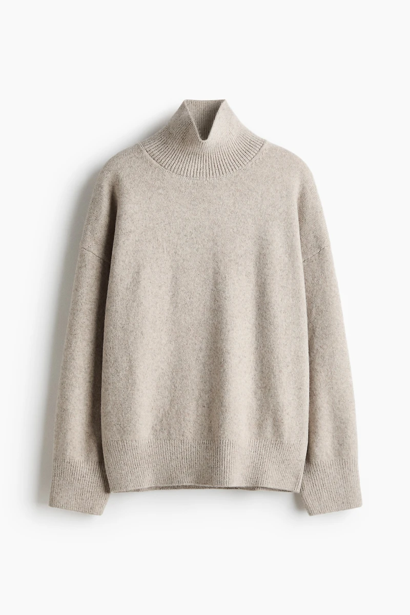 Oversized Mock-Turtleneck Sweater