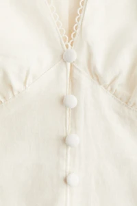 Linen-Blend Dress