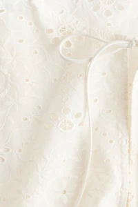 Broderie anglaise beach top