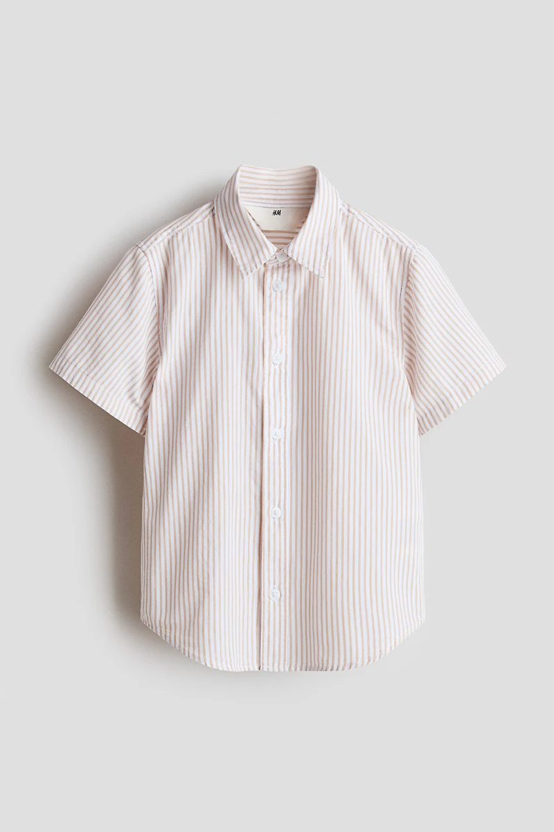 Short-Sleeved Cotton Shirt