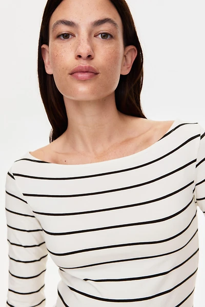 MAMA Boat-Neck Top