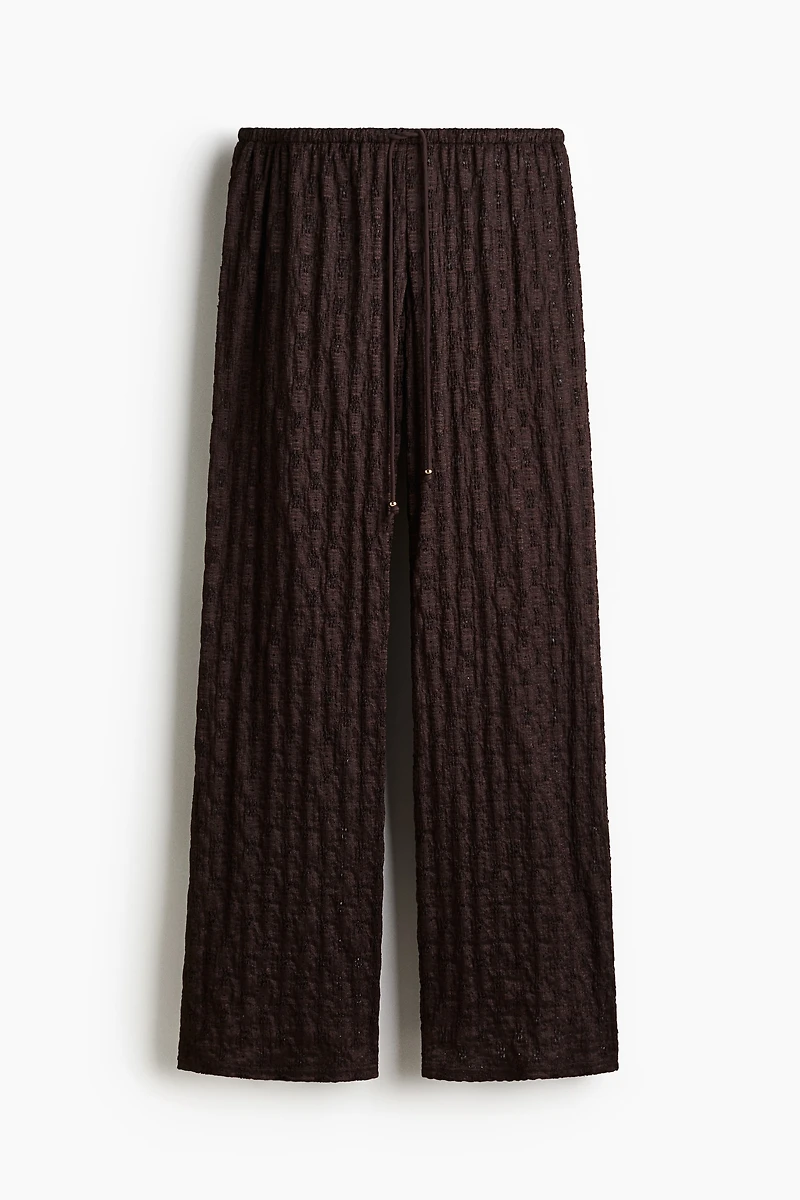 Lace-Look Drawstring Pants