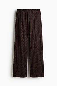 Lace-Look Drawstring Pants