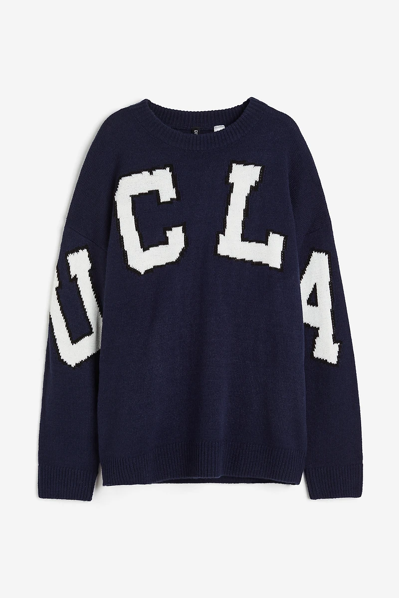 Jacquard-knit Sweater