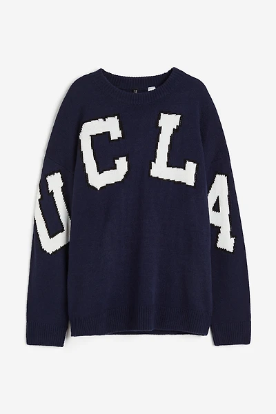 Jacquard-knit Sweater