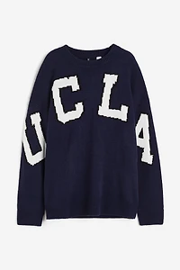 Jacquard-knit Sweater