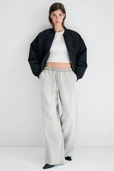 Denim Pull-On Pants