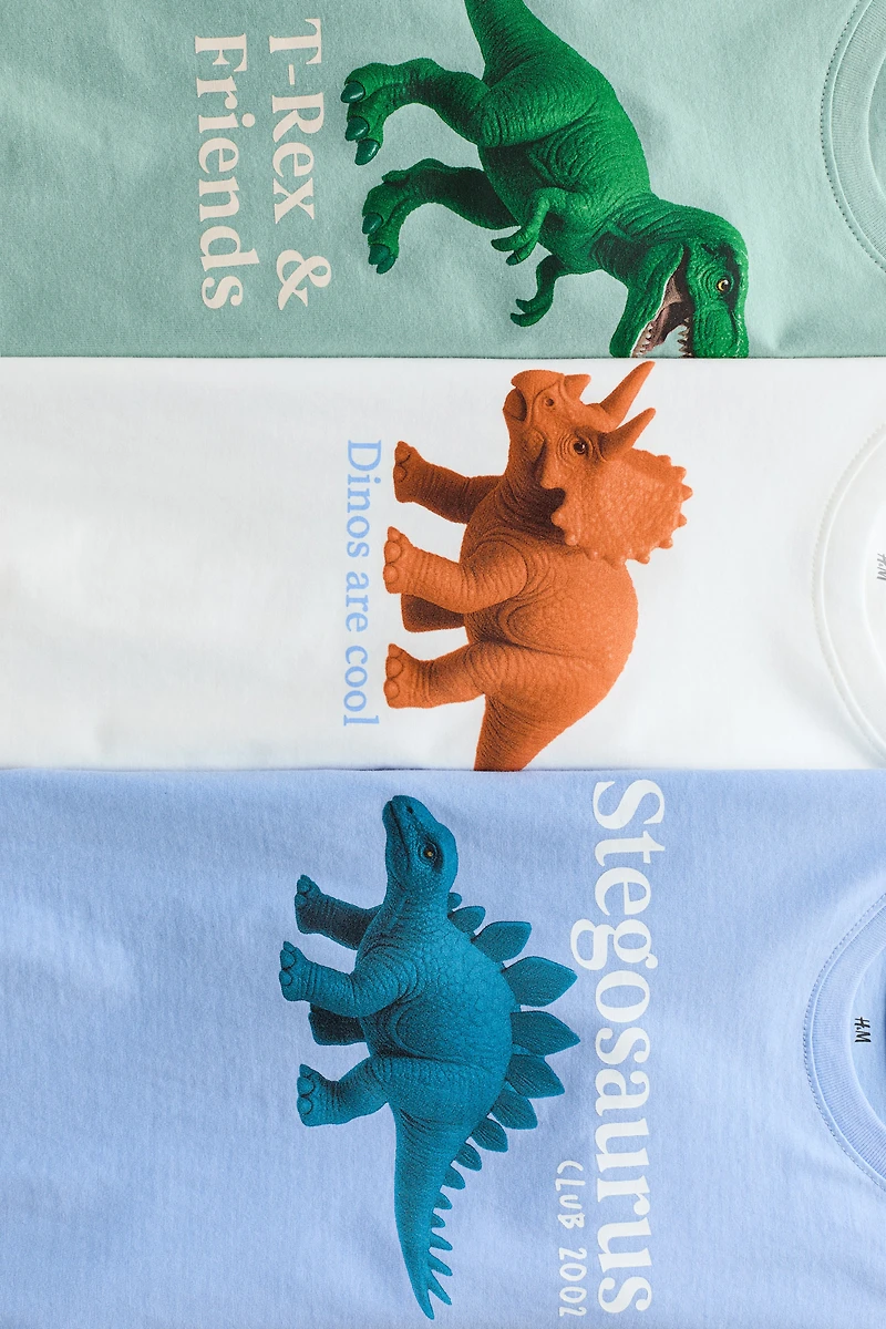 3-Pack Printed T-Shirts