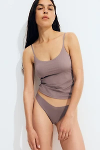 Padded-Cup Microfiber Strappy Top