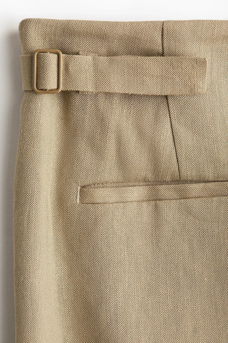 Linen-Blend Pants