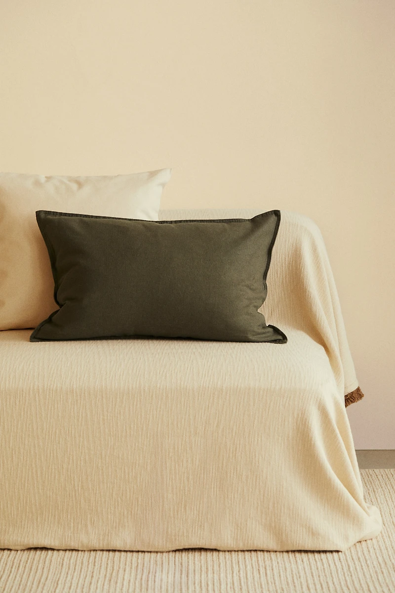 Linen-blend Cushion Cover