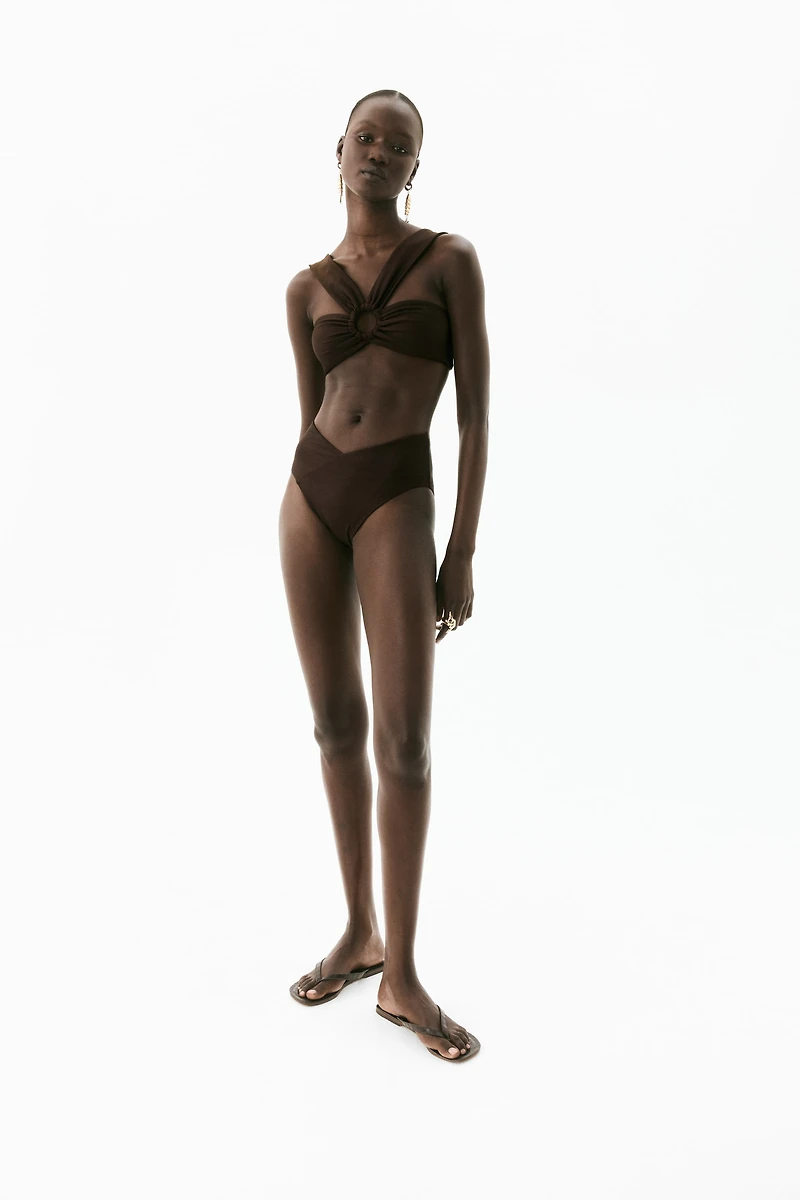High Rise Cheeky Bikini Bottoms