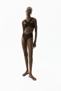 High Rise Cheeky Bikini Bottoms