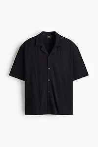 Relaxed-Fit Jacquard-Jersey Resort Shirt
