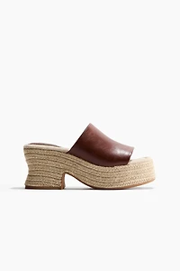 Espadrilles à talon