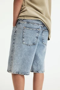 Loose-Fit Denim Shorts