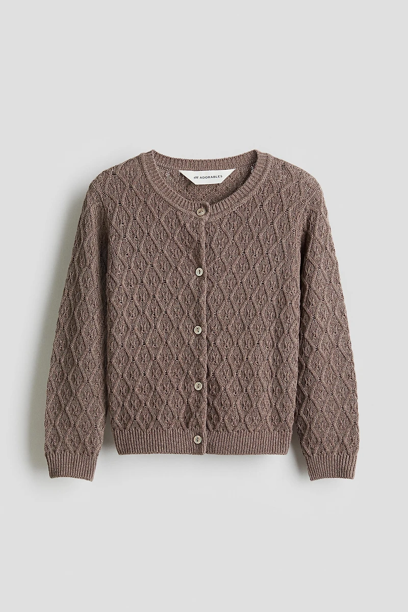 Gilet en tricot de coton texturé