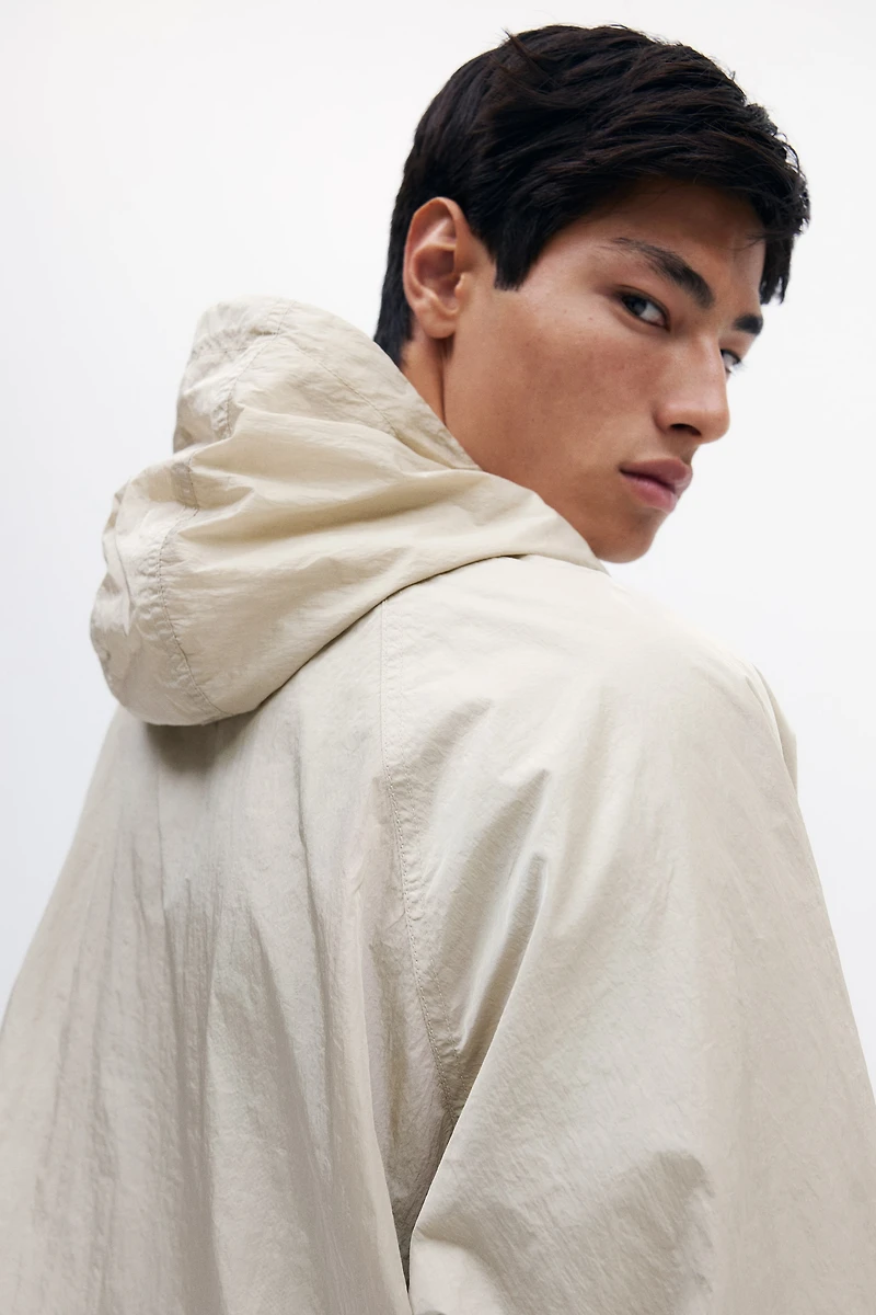 Loose-Fit Nylon Windbreaker