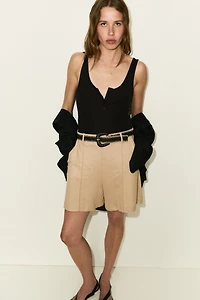 Dress Shorts with Belt